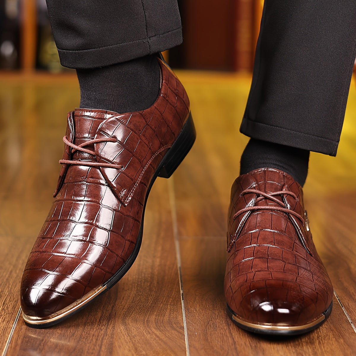 New Men'S Formal Shoes, Elegant Footwear for Men, Large Size Loafers, Casual Shoes, Gifts for Men, Pointed Fashionable Social Shoes, Barber Shoes, Men'S Black Shoes