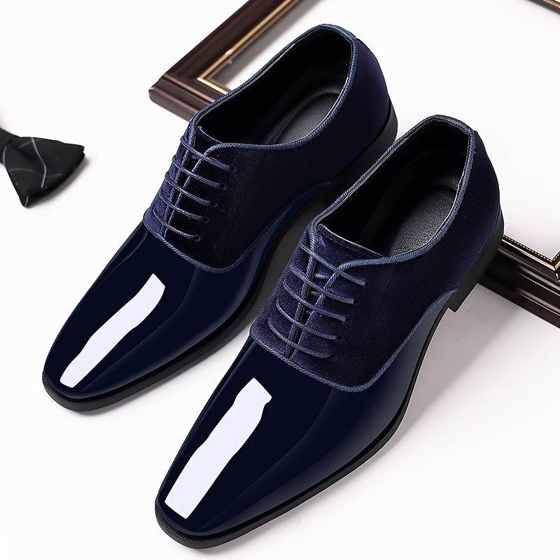 Men'S Formal Shoes, Elegant Loafers, Business Casual Footwear, Lightweight Gifts for Men, Trendy Men'S Slip-Ons, Comfortable Low-Top Shoes, English Square-Toed Shoes for Weddings, Work, And Commuting, Social Shoes for Men in