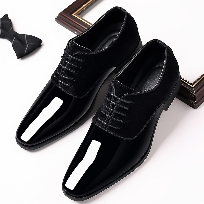 Men'S Formal Shoes, Elegant Loafers, Business Casual Footwear, Lightweight Gifts for Men, Trendy Men'S Slip-Ons, Comfortable Low-Top Shoes, English Square-Toed Shoes for Weddings, Work, And Commuting, Social Shoes for Men in