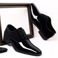 Men'S Formal Shoes, Elegant Loafers, Business Casual Footwear, Lightweight Gifts for Men, Trendy Men'S Slip-Ons, Comfortable Low-Top Shoes, English Square-Toed Shoes for Weddings, Work, And Commuting, Social Shoes for Men in