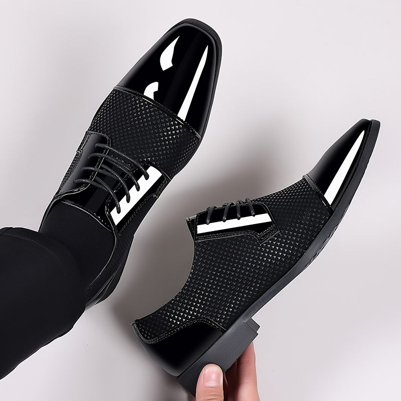 Men'S Formal Shoes, Elegant Loafers, Business Casual Footwear, Lightweight Gifts for Men, Trendy Men'S Slip-Ons, Comfortable Low-Top Shoes, English Square-Toed Shoes for Weddings, Work, And Commuting, Social Shoes for Men in