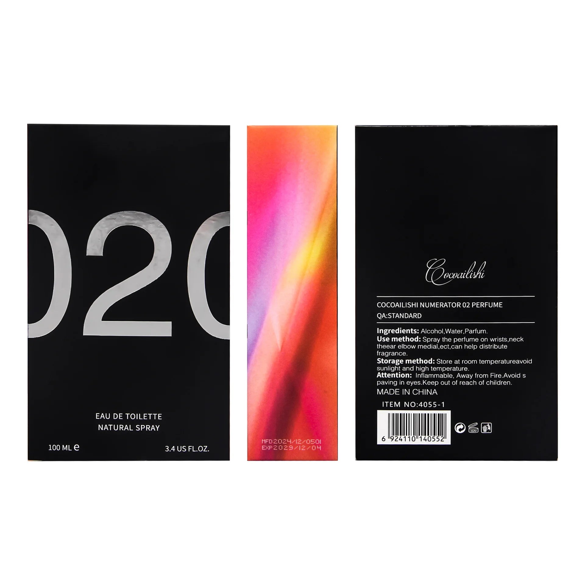 Refreshing Natural Fragrance Citrus Peel Top Quality 020 Eau De Toilette Spray Perfume for Men Women Personal Care