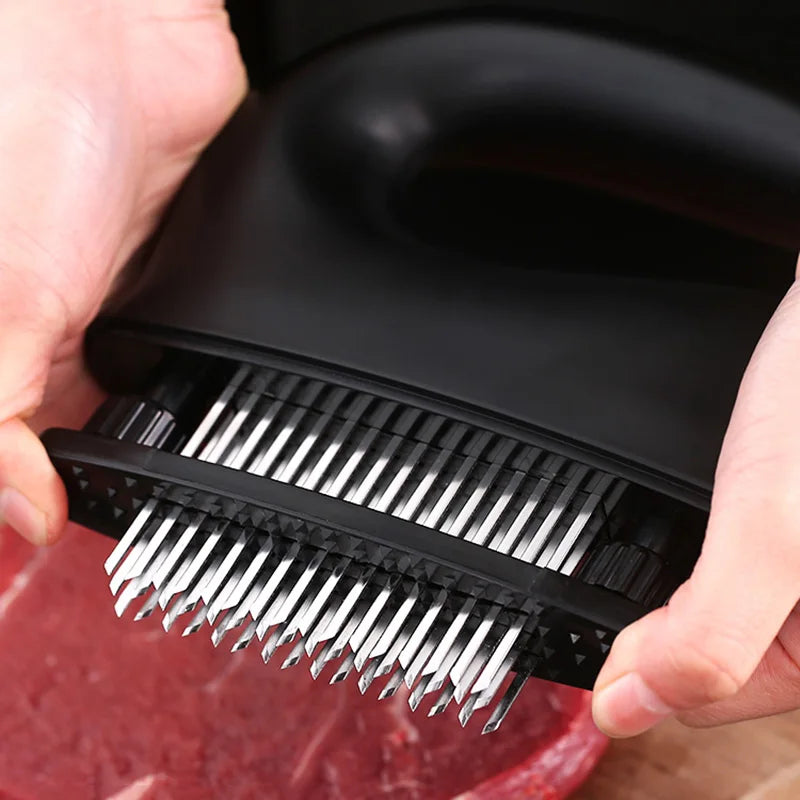 Meat Tenderizer with 48 Ultra Sharp Blades, Tenderizer for Steak, Beef, Fish & Poultry - Easy to Use & Clean
