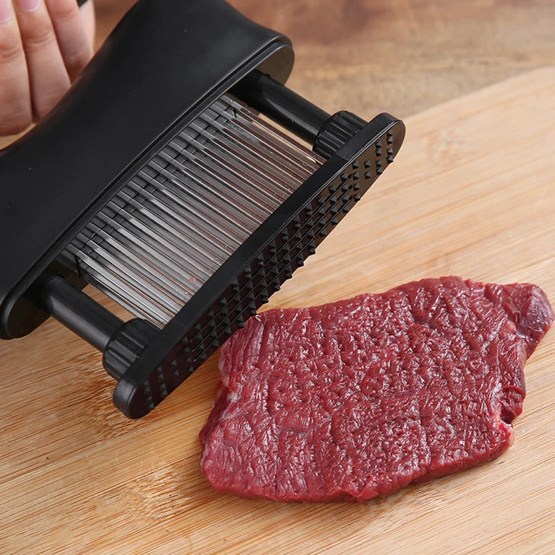 Meat Tenderizer with 48 Ultra Sharp Blades, Tenderizer for Steak, Beef, Fish & Poultry - Easy to Use & Clean