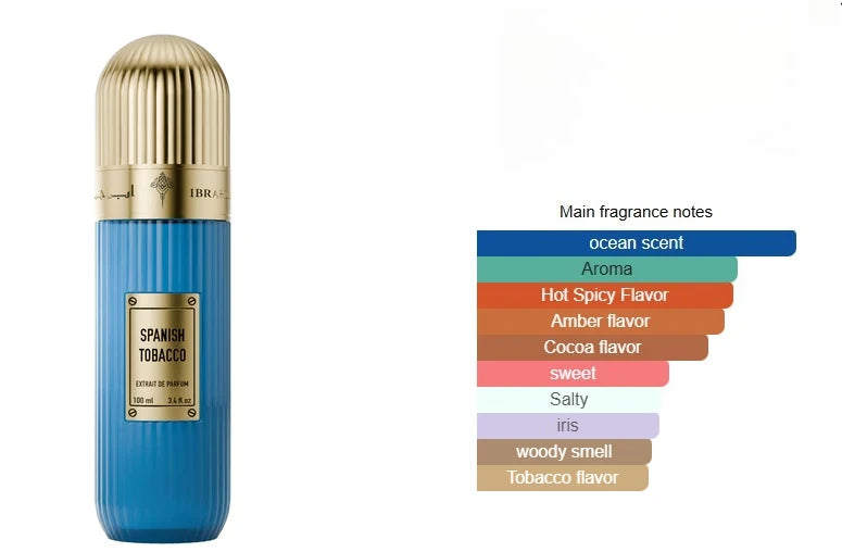 Tobacco Fragrance 100ml, Woody Aromatic Scent for Men & Women, Classic Long Lasting Perfume