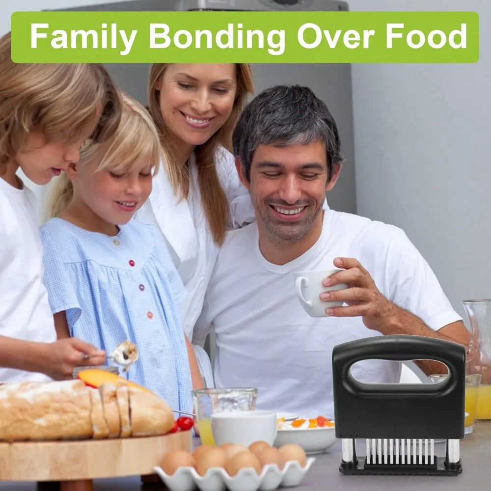 Meat Tenderizer with 48 Stainless Steel Ultra Sharp Needle Blades for Tenderizing Beef Pork Turkey Fish Kitchen Cooking Tools