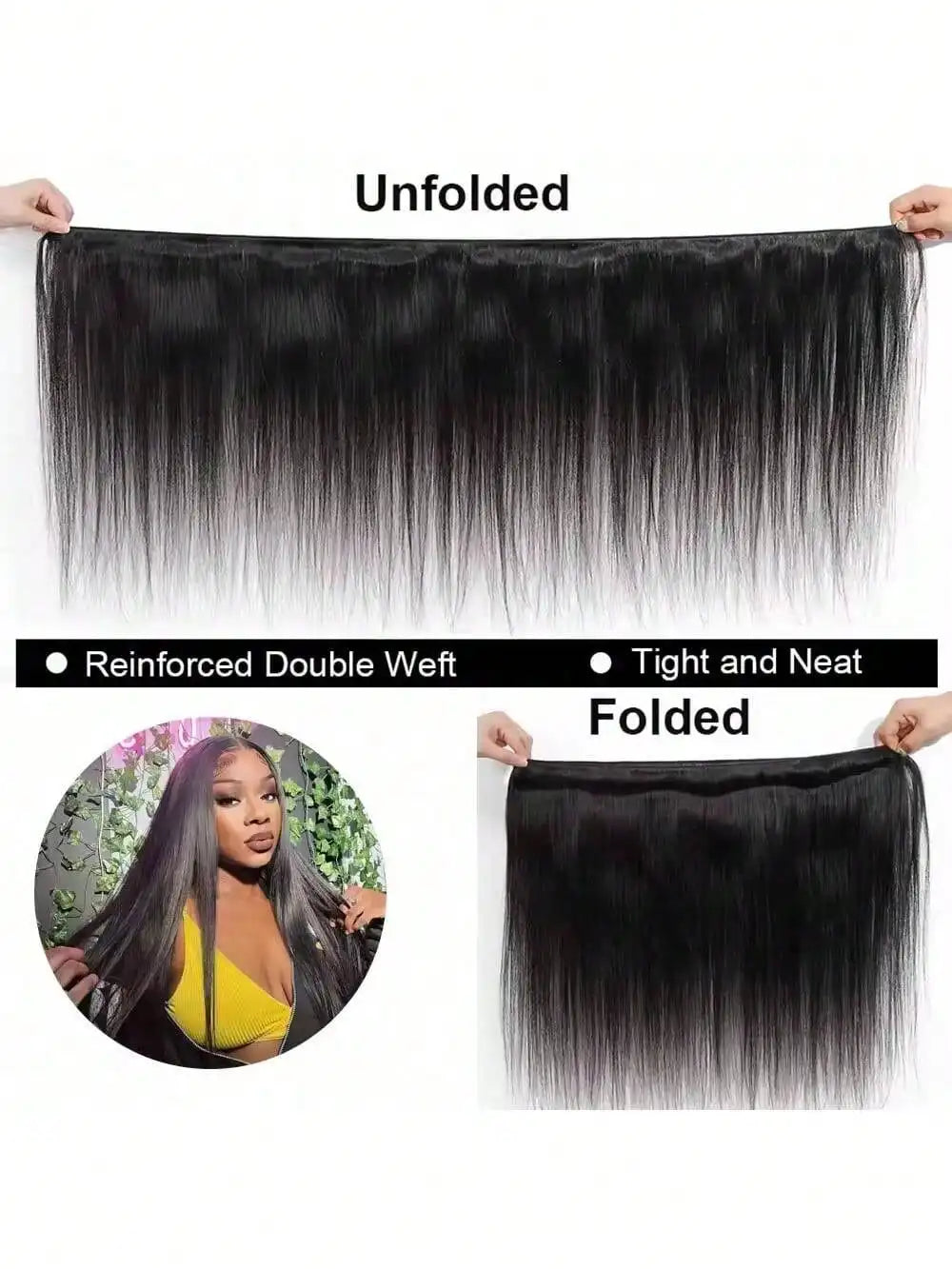12A Bone Straight Human Hair Bundles 100% Unprocessed Brazilian Virgin Hair 32 Inch Raw Hair Double Bundles Weave Extensions