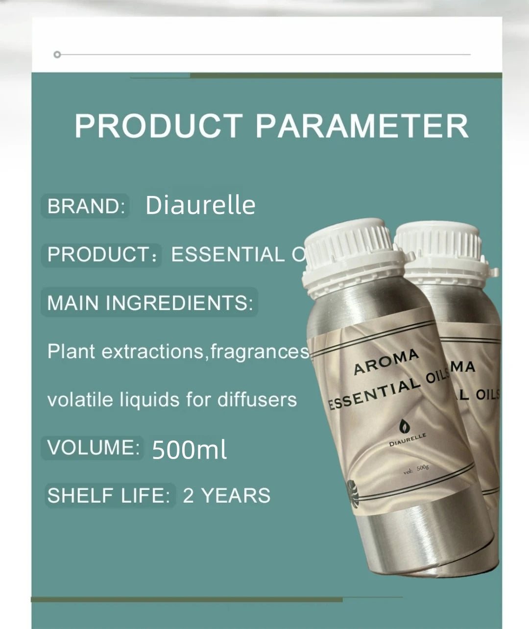 Famous Perfume 500ML Premium Hotel Air Freshener Luxury Scented Oils for Diffuser Home Office Pure Plant Essential Oil Blend