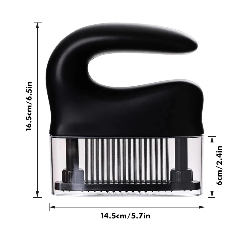 Meat Tenderizer with 48 Ultra Sharp Blades, Tenderizer for Steak, Beef, Fish & Poultry - Easy to Use & Clean