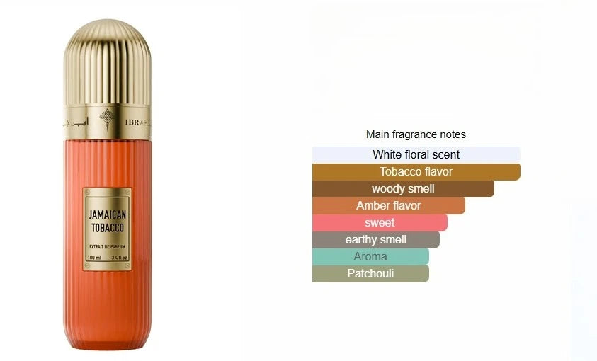 Tobacco Fragrance 100ml, Woody Aromatic Scent for Men & Women, Classic Long Lasting Perfume