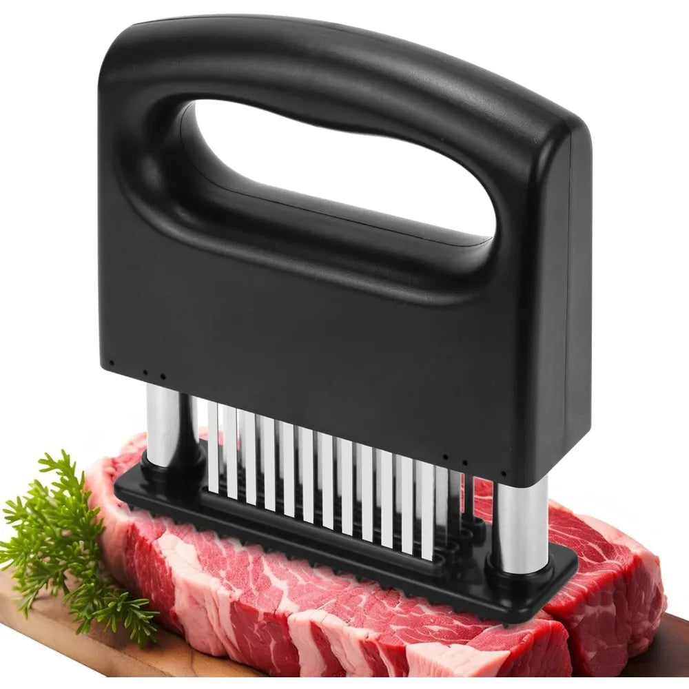 Meat Tenderizer with 48 Stainless Steel Ultra Sharp Needle Blades for Tenderizing Beef Pork Turkey Fish Kitchen Cooking Tools