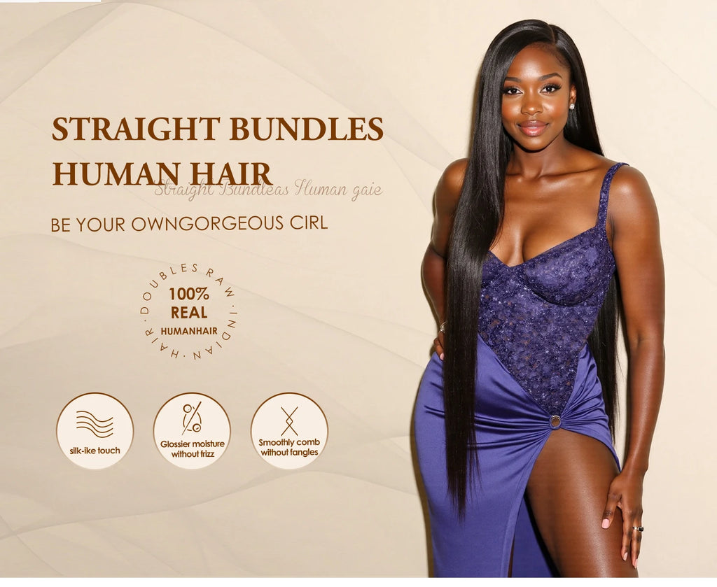 12A Bone Straight 100% Real Human Hair Bundles 30 40 Inch Raw Hair 4 5 Bundles Brazilian Hair Weave Extensions For Black Women