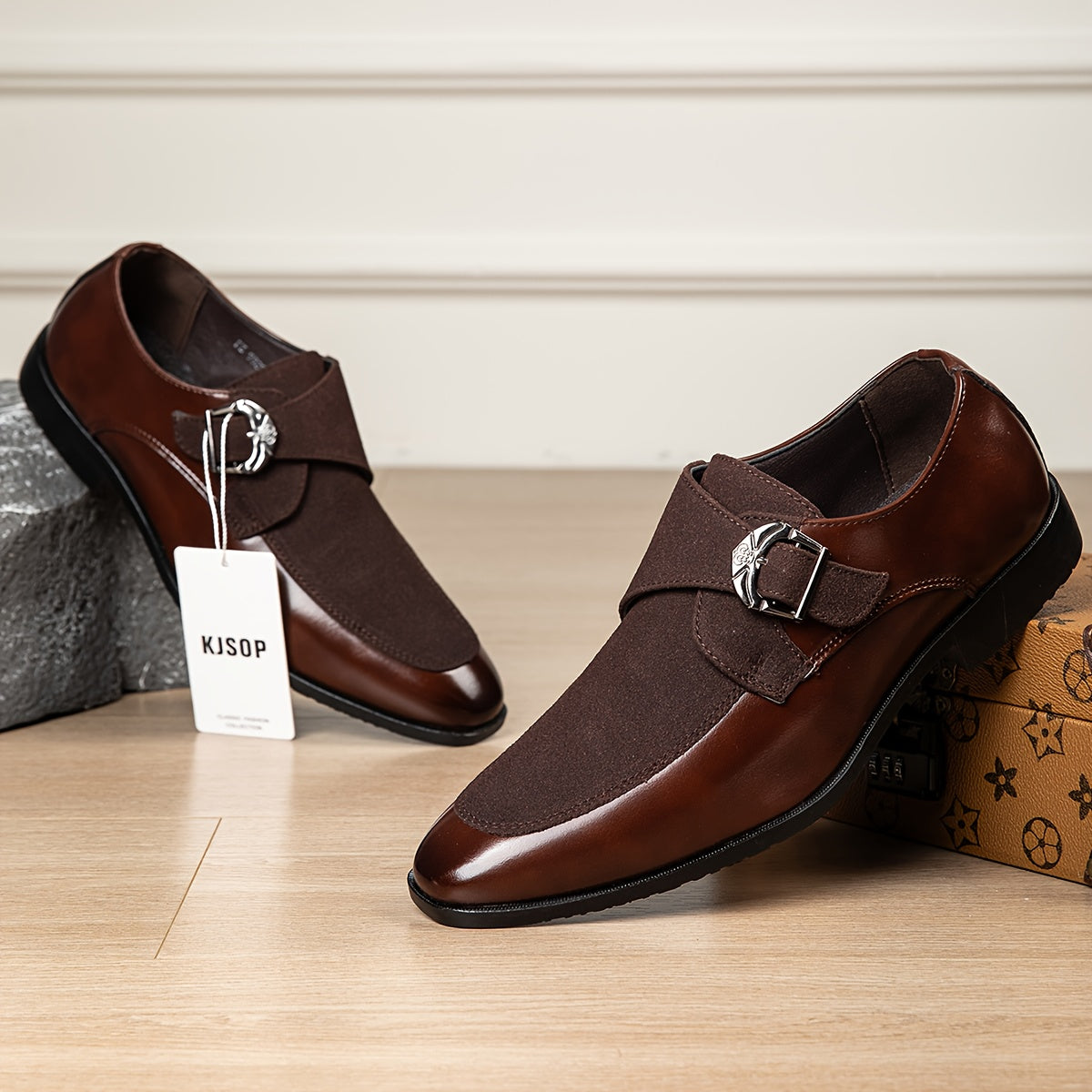 Men's Dress Shoes, Four Seasons Elegant Men's Footwear, New Loafers, Formal Men's Gift Shoes, British Pointed-Toe Business Shoes, Casual, Fashionable, and Simple Men's Shoes