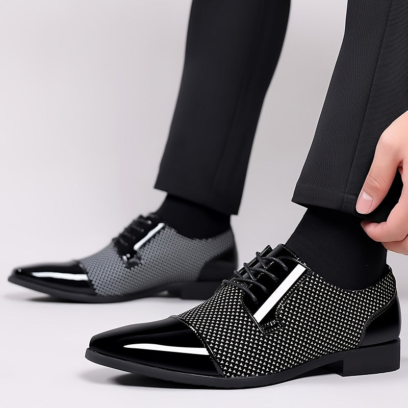 Men'S Formal Shoes, Elegant Loafers, Business Casual Footwear, Lightweight Gifts for Men, Trendy Men'S Slip-Ons, Comfortable Low-Top Shoes, English Square-Toed Shoes for Weddings, Work, And Commuting, Social Shoes for Men in